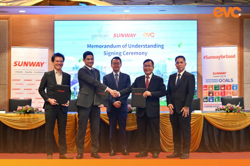 EVC, Sunway & Gentari Inks MOU To Develop EV Charging Infrastructure